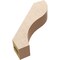Ekena Millwork 3-inch W x 14-inch D x 14-inch H Geneva Rough Cedar Woodgrain TimberThane Knee Brace, Primed BRCUR03X14X14GNVRCPR - alternate 2